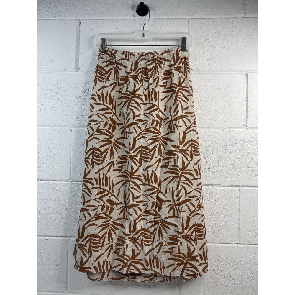 Orvis Skirt Women's Bohemian Aesthetic Floral Print Elastic Waist Band Skirt 16